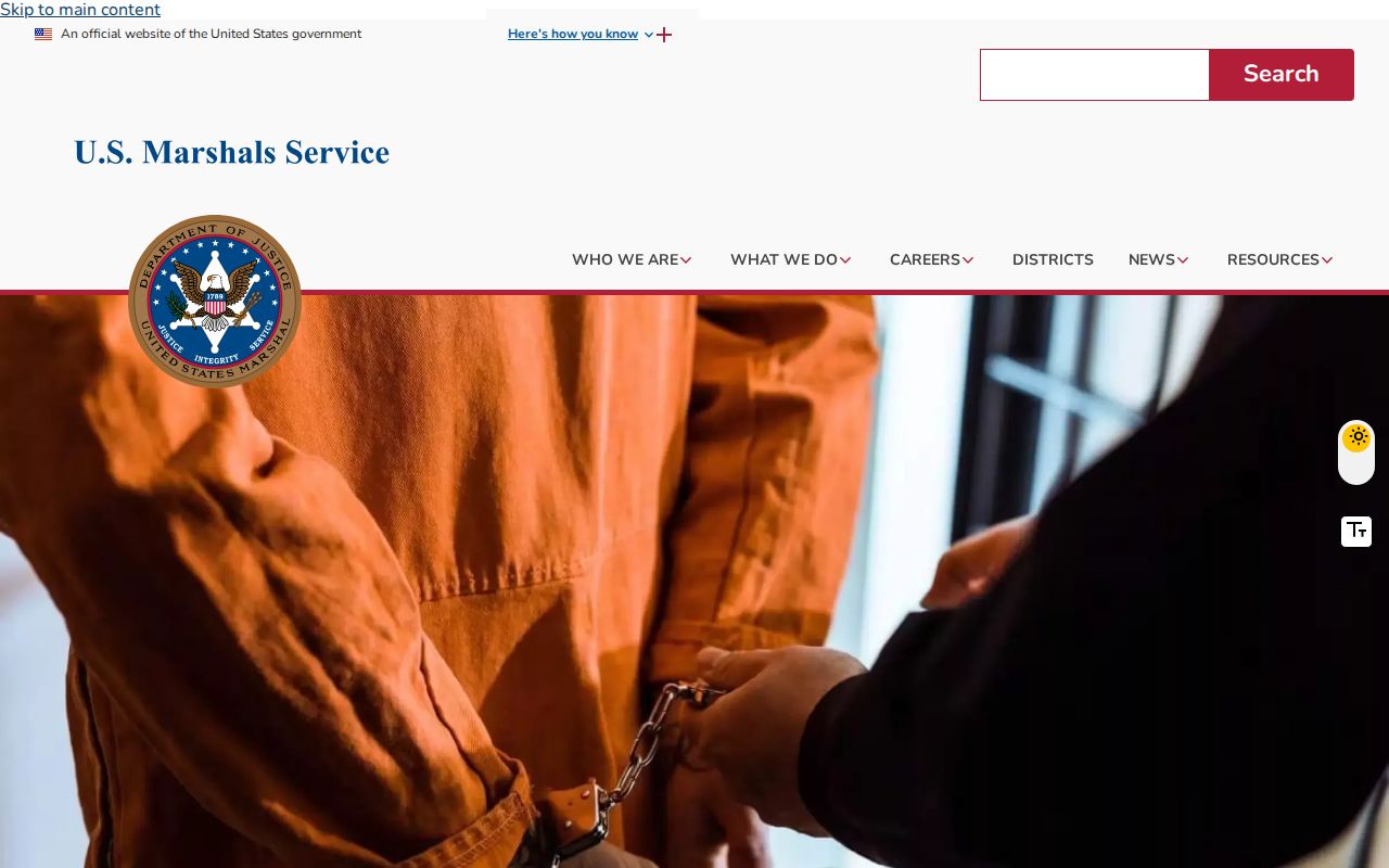 U.S. Marshals Service prisoner photograph guidance